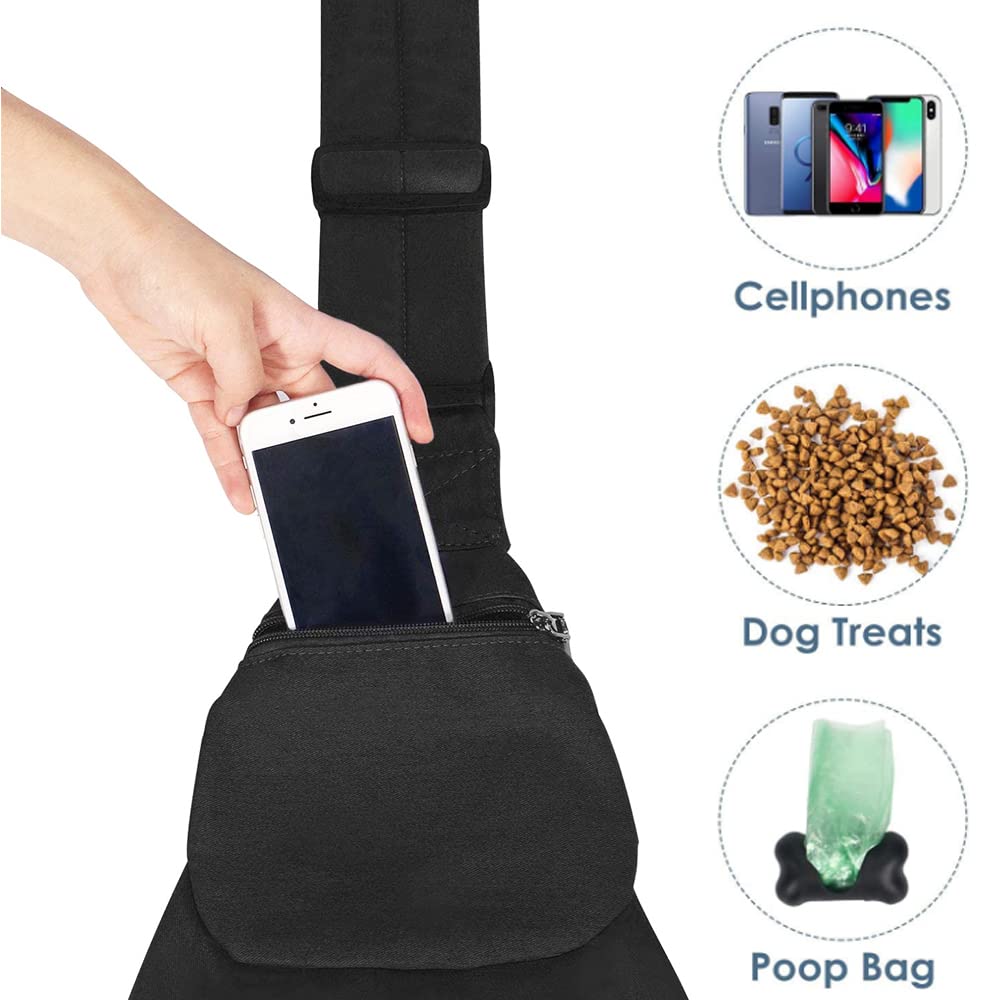Lukovee Pet Sling breathable cotton keeps pet comfortable.