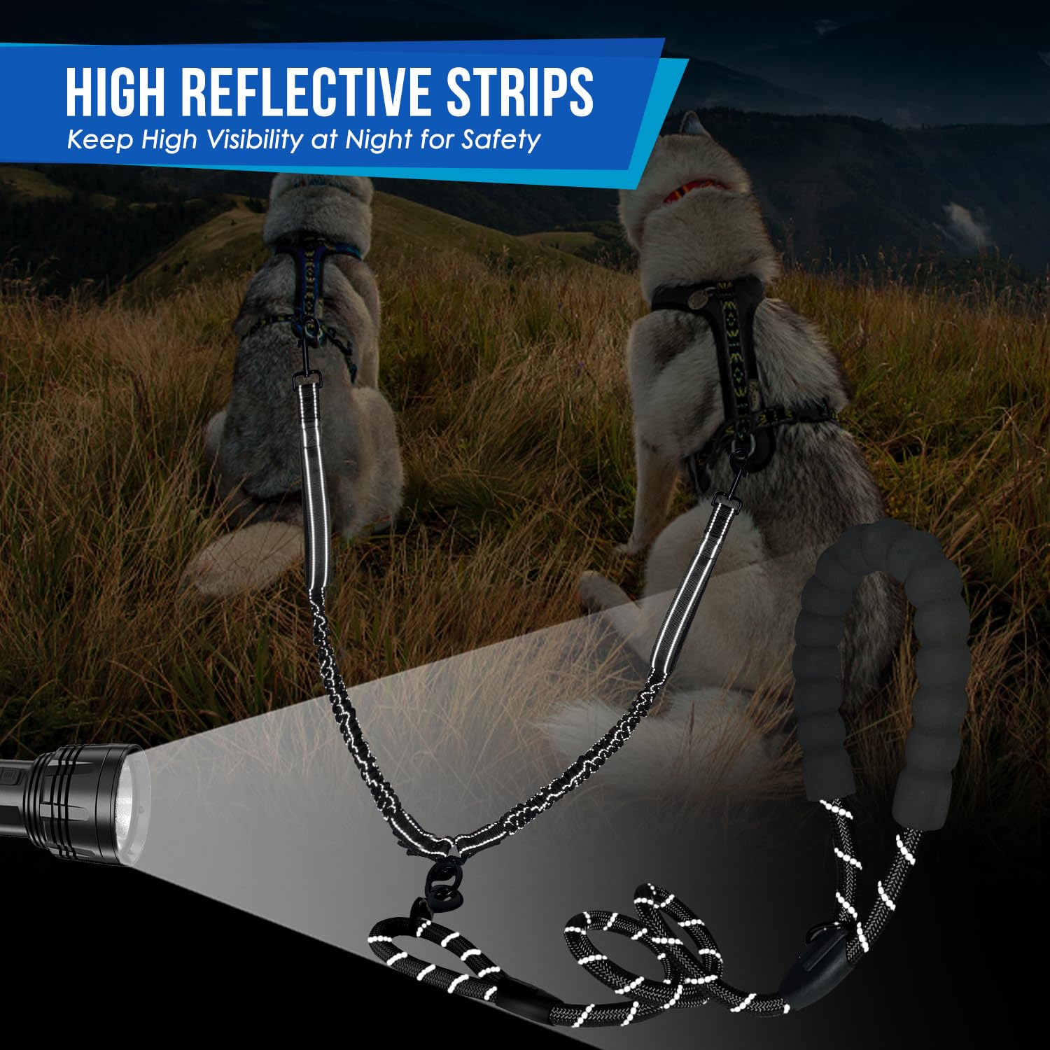 Lukovee reflective strips boost visibility for safer nighttime walks.