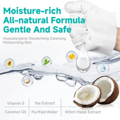 LULUMONSTER glove-design wipes show a secure finger fit for deep cleaning.