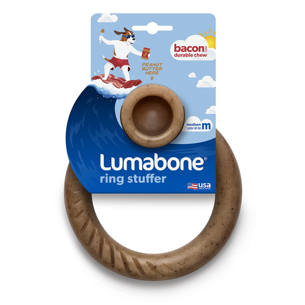 Lumabone Ring Stuffer freezer ready for tougher chewing challenges