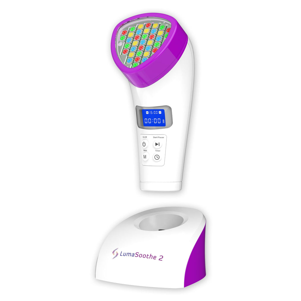 LumaSoothe light therapy for dogs demonstrates portable pain relief in a compact device.