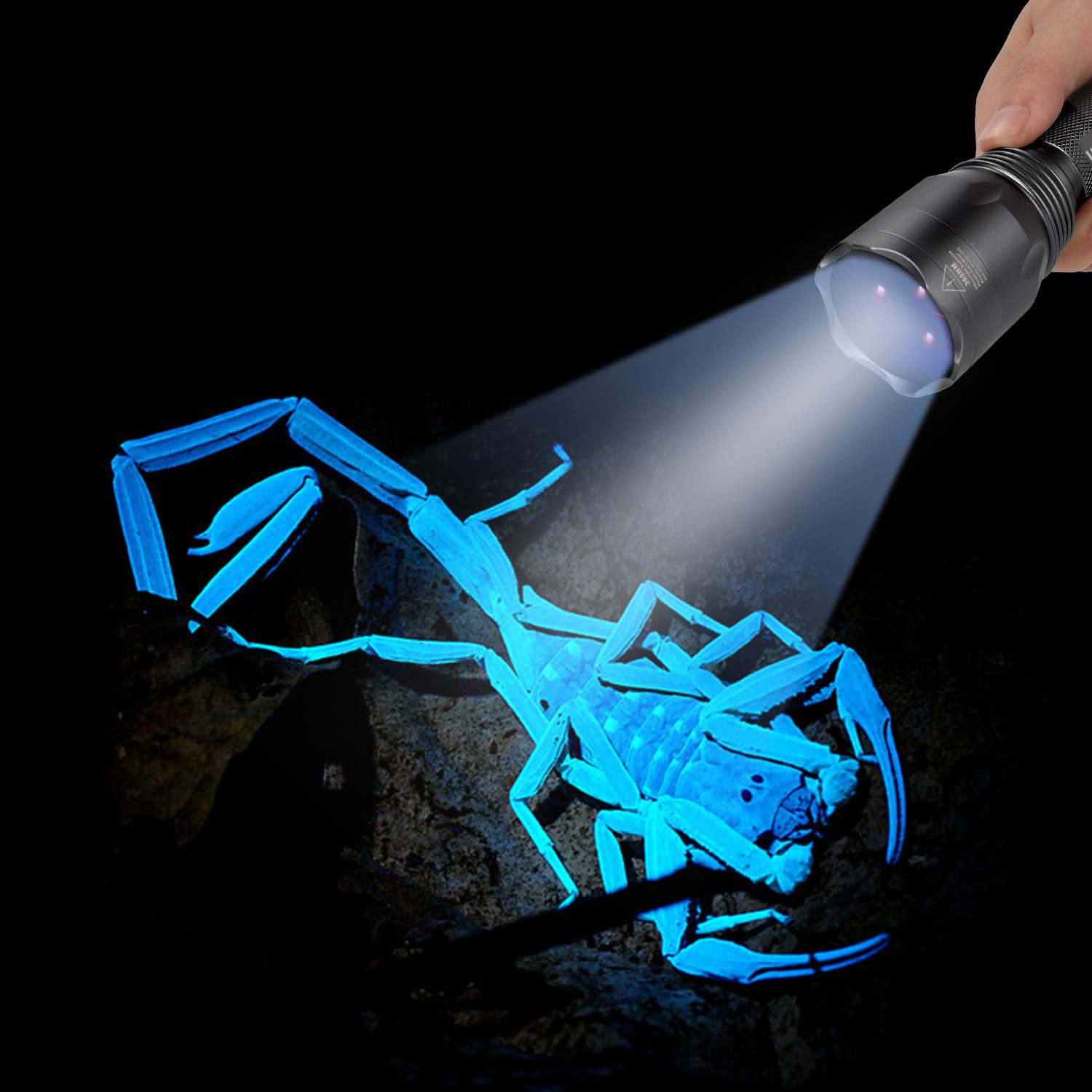 LUMENSHOOTER S3 minerals-fluoresce reveals glowing rocks and minerals under long-wave light