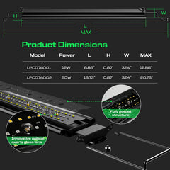 LuminPacific 24/7 timer setup on remote enabling gradual sunrise and sunset.