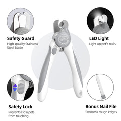 Lumipaws dog nail clippers ergonomic handle provides comfortable at-home grooming