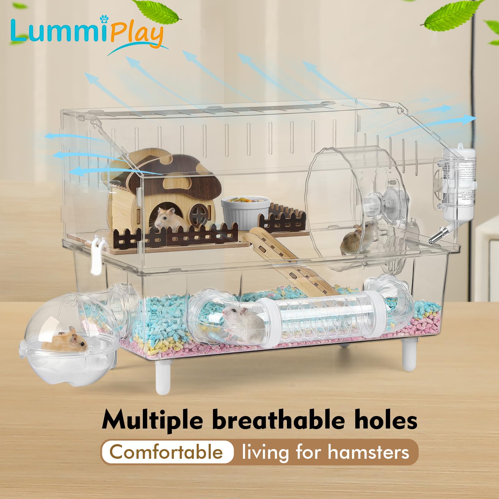 LummiPlay connecting tunnels create stimulating routes for exploration and play.