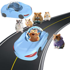 LummiPlay hamster exercise car blue exterior promotes daily activity.