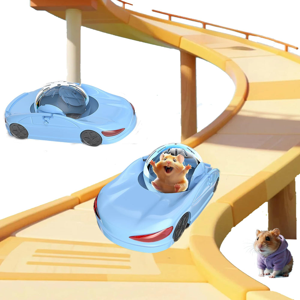 LummiPlay hamster exercise car side view demonstrates engaging home-setup exercise.