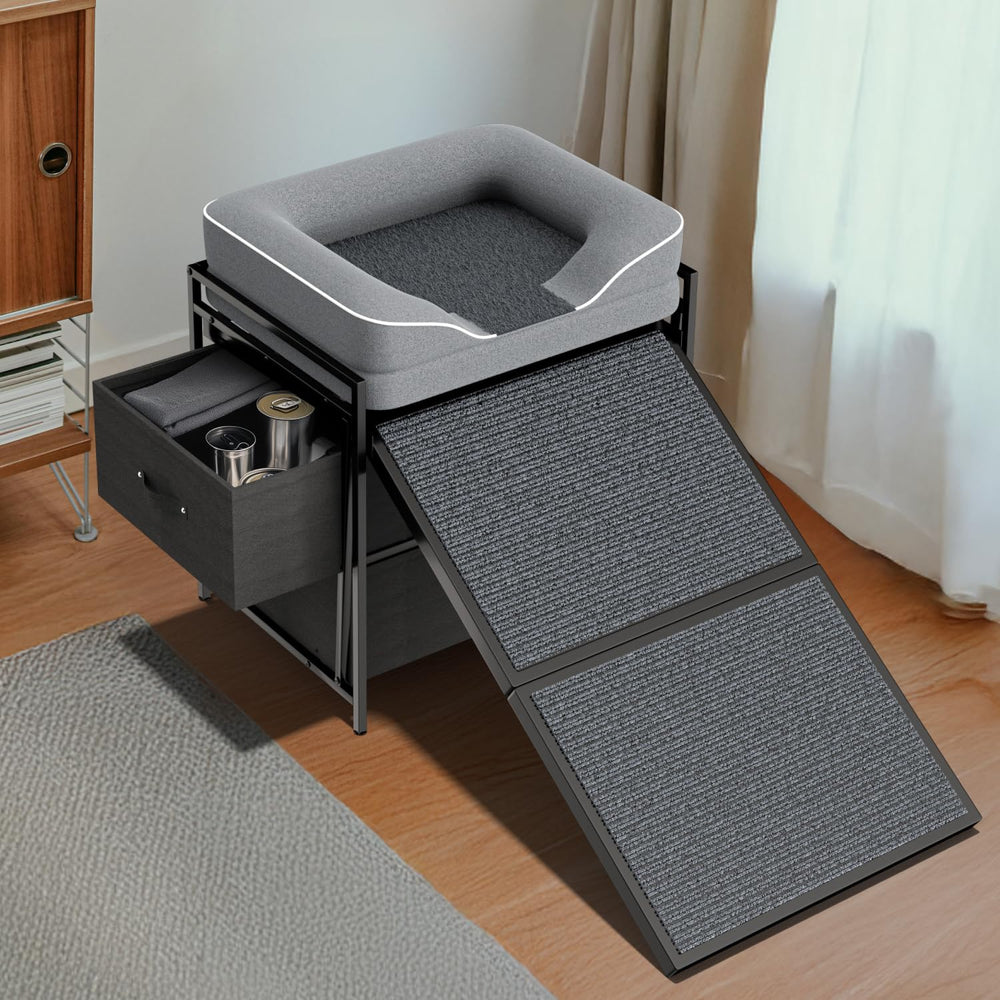 lunacme sleek design blends with home decor while providing a personal pet nook.