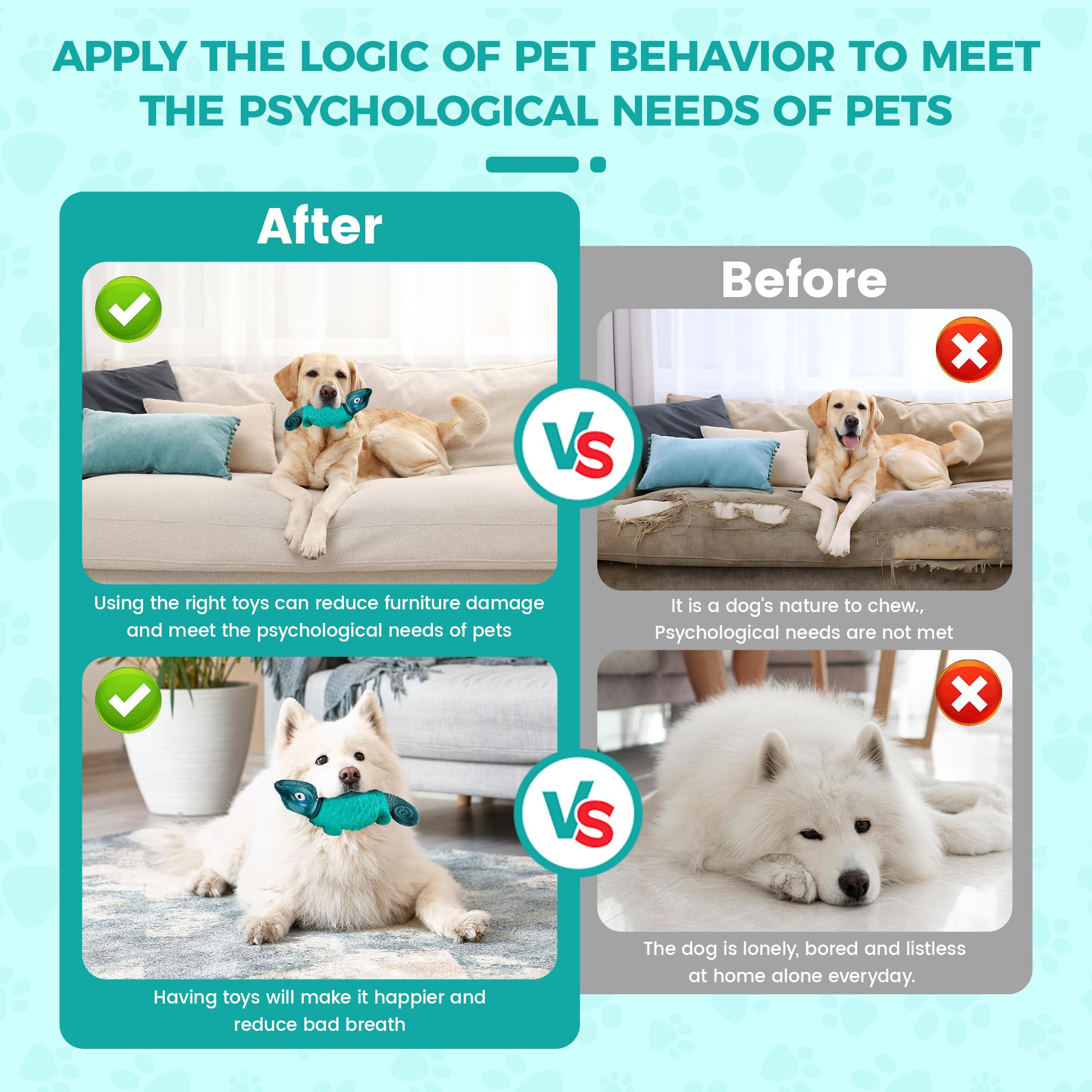 LunaPaw durable lizard toy shows nylon-rubber construction for tough chewers.