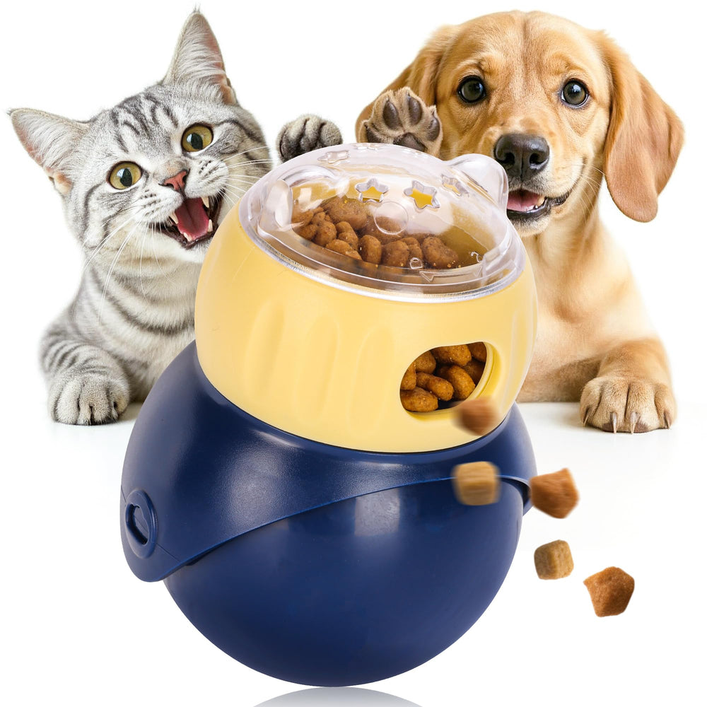 LunaPaw interactive cat toy slows meals with secure slow-feed bowl for indoor cats
