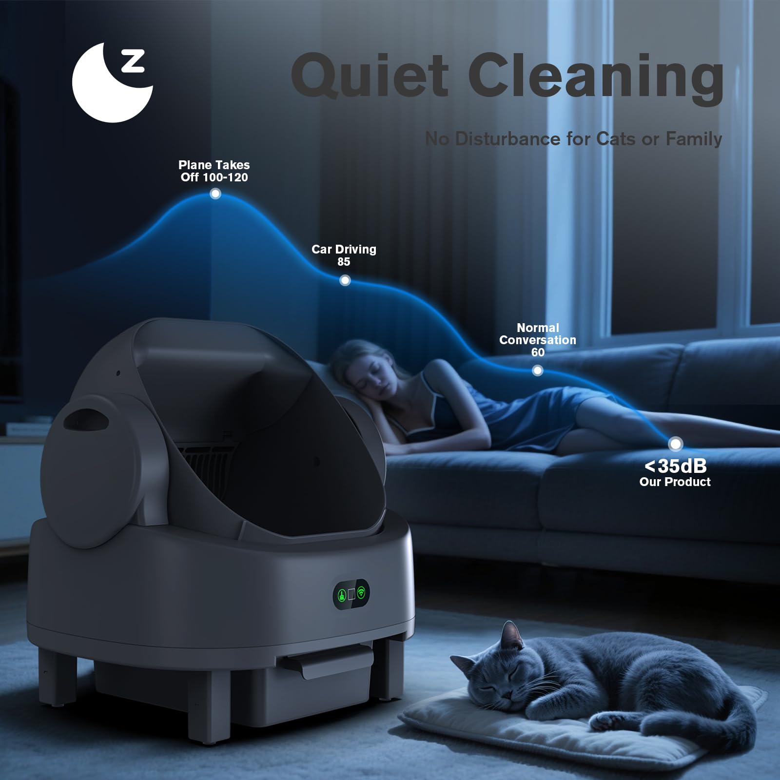 LUODIER open-top design supports faster adaptation and comfortable access for larger cats.