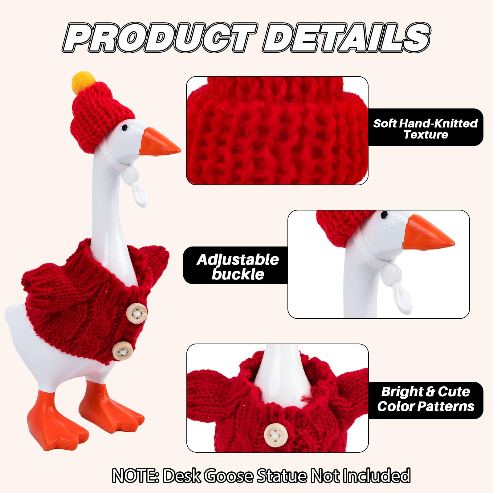 LUOHECAM desk goose collection 6 pieces offers bold colors for standout photos.