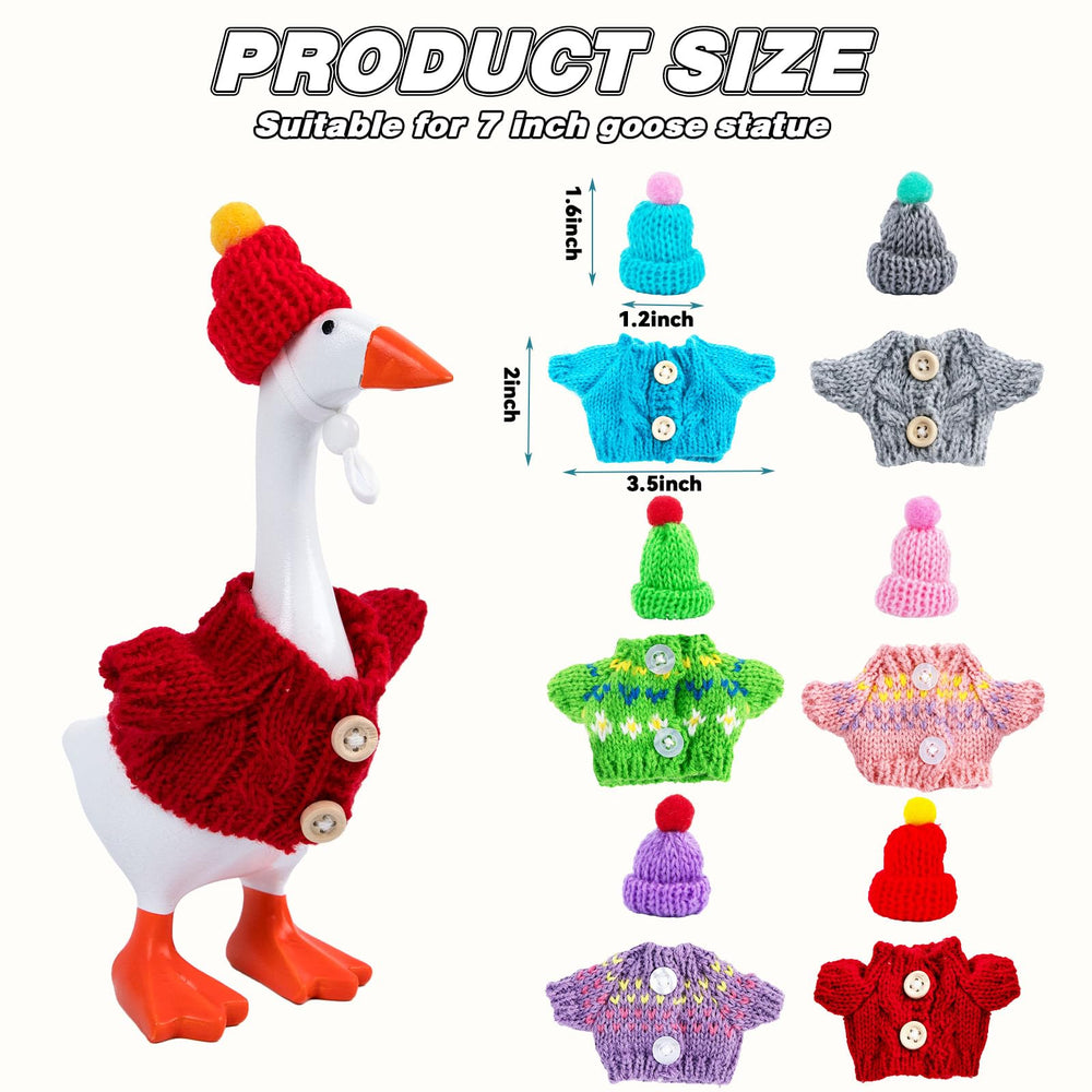 LUOHECAM goose wardrobe 7-inch fits desk geese for quick dressing.