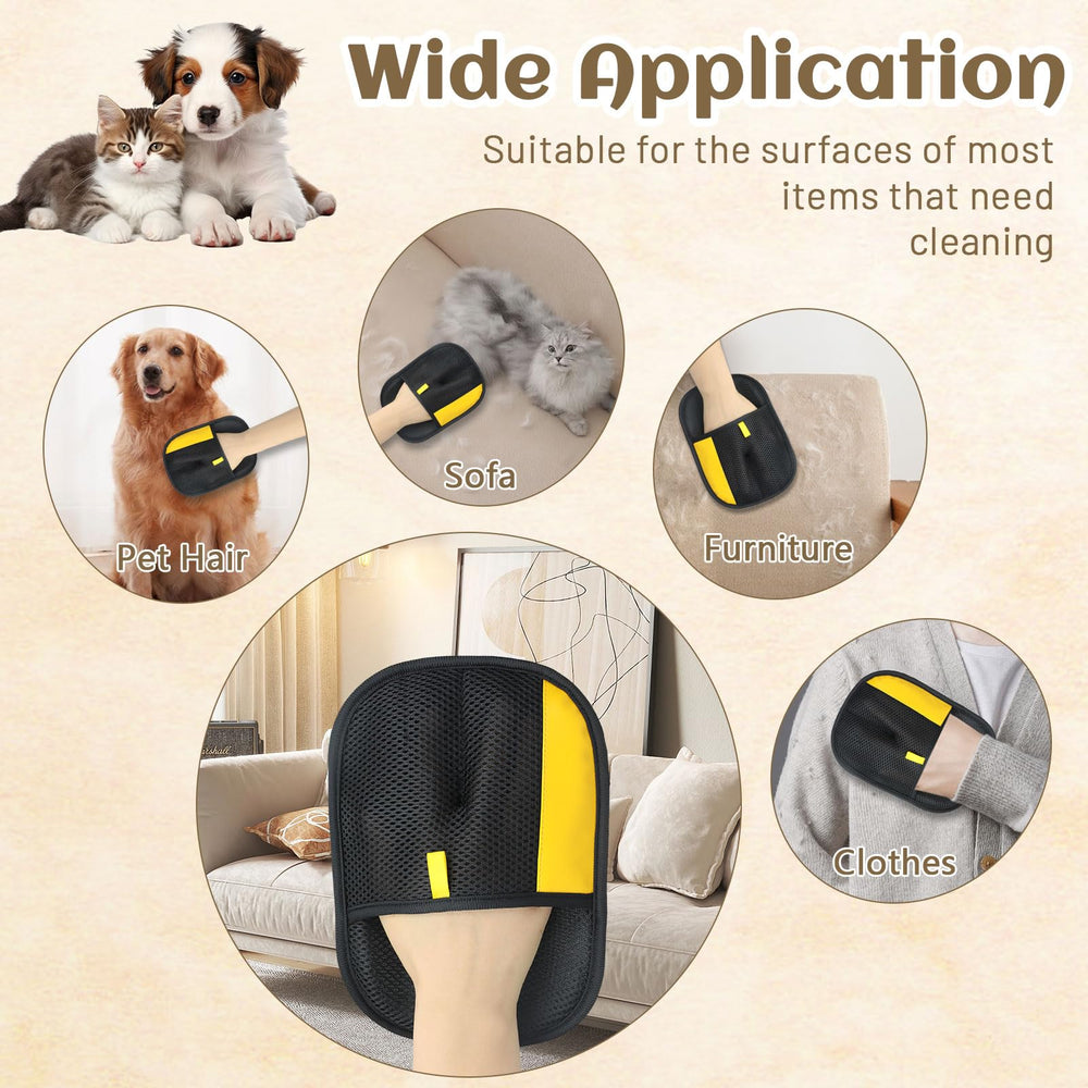 LUOMRTAN gloves ergonomic design enhances grip and comfort during pet grooming sessions.