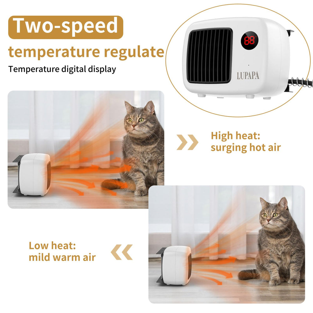 LUPAPA anti-bite wires protect the power cord from curious pets.