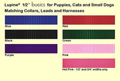 LupinePet Basics: correa morada de 15 pies para entrenamiento, ideal para paseos y obediencia