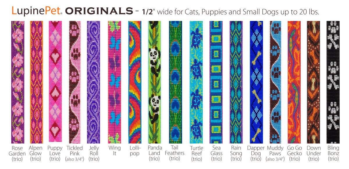 Arnes LupinePet Originals Turtle Reef para perros pequeños, ajuste cómodo.