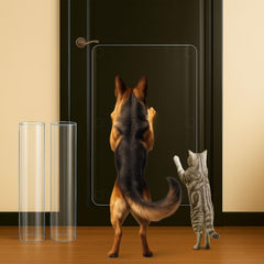Lupvar dog scratch protectors on door 36x20 clear shield protects doors from claws