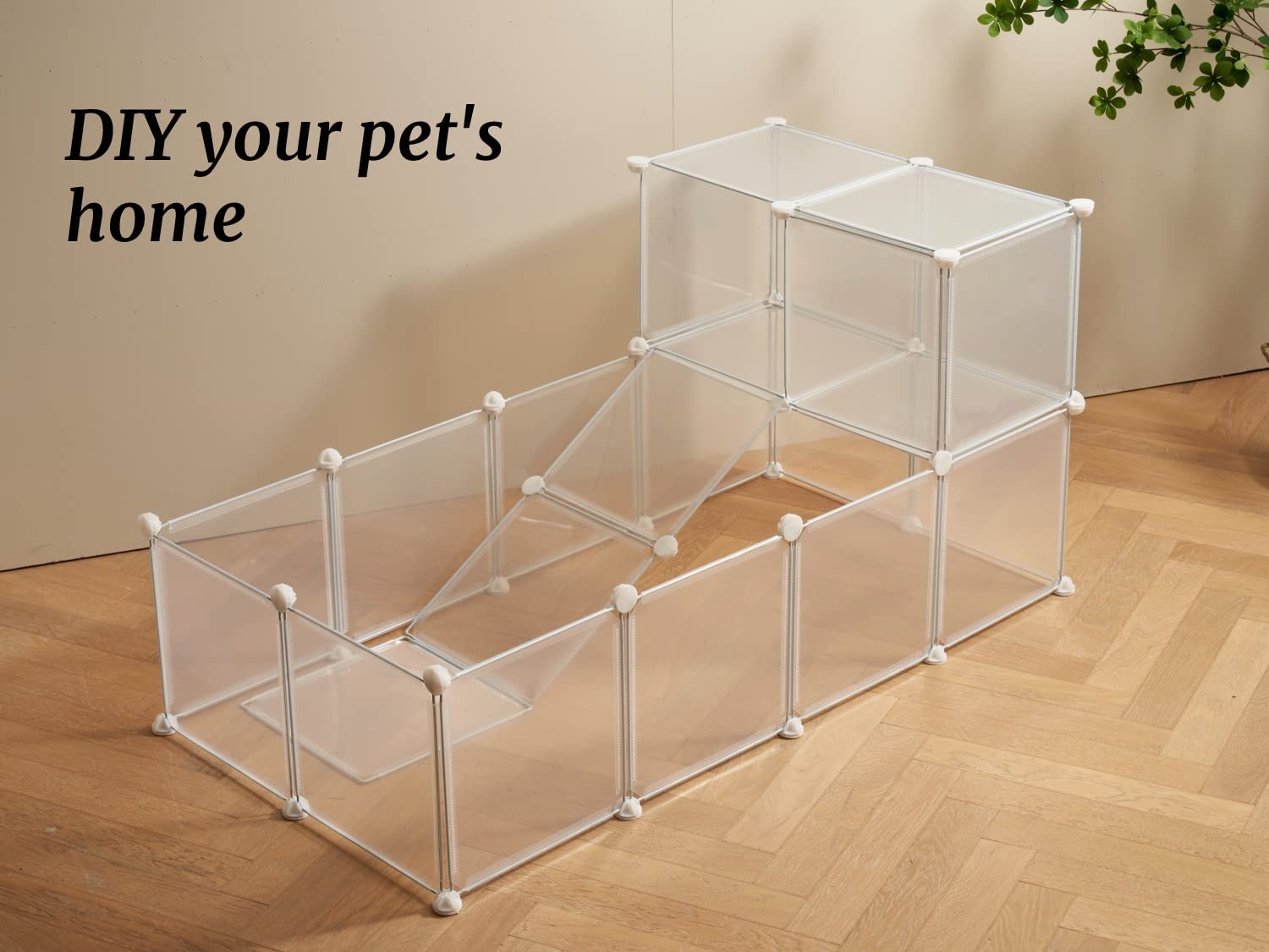 LURIVA Guinea pig playpen compact enclosure for safe containment.
