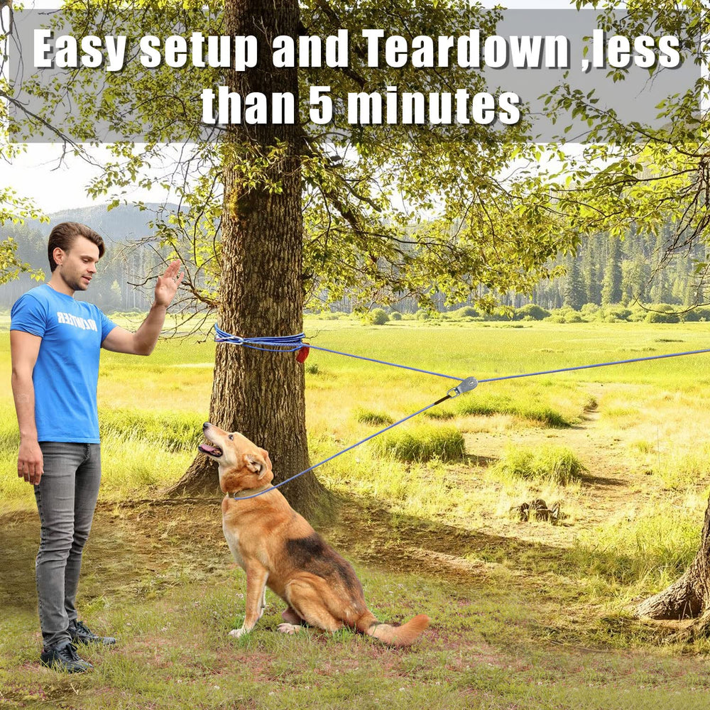 LURLEEZ backyard training setup illustrates flexible space for dogs of all sizes.