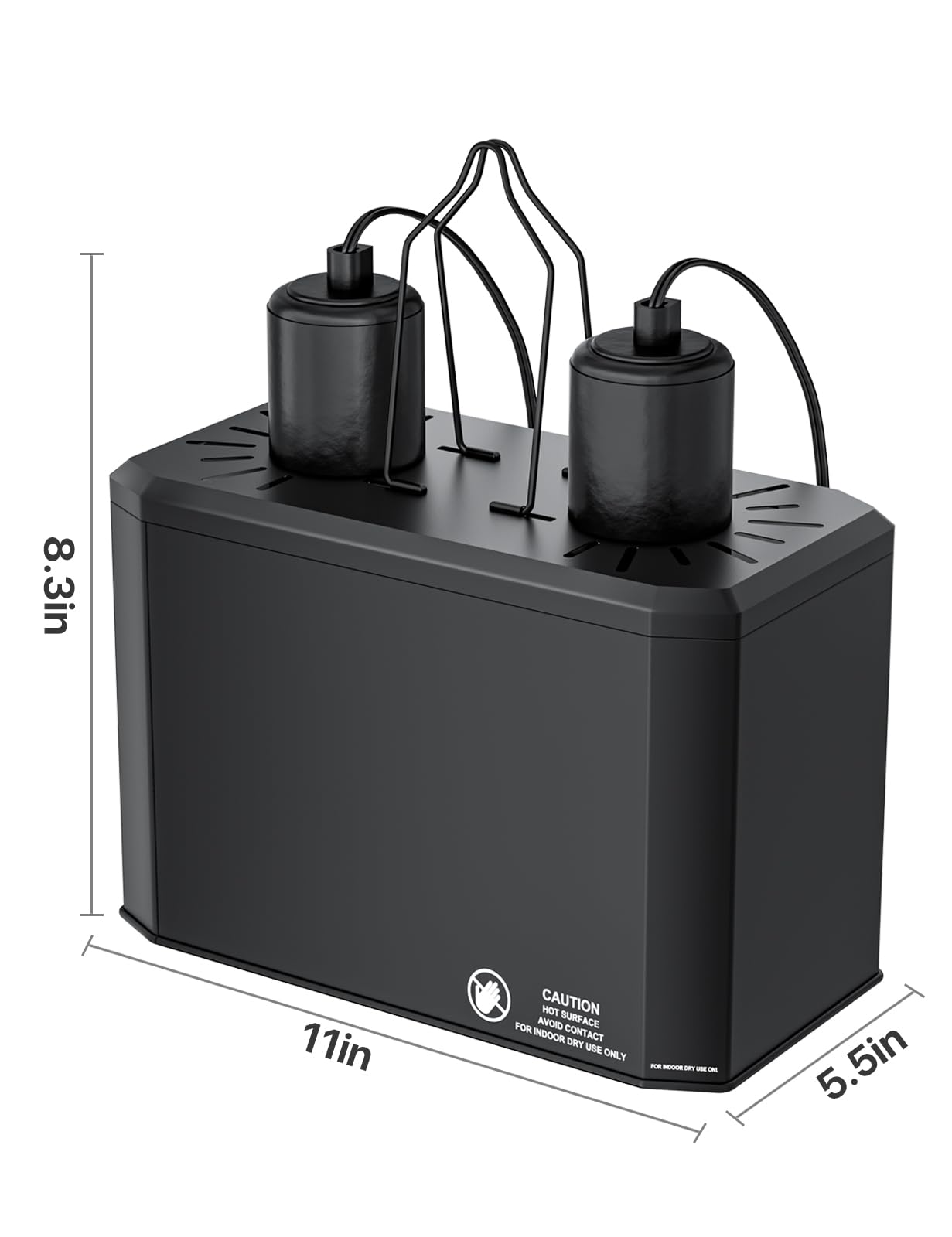 LURMMUE dual dome lamp fixture back view highlights independent dual switches for day night control