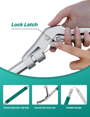 LURMMUE locking mechanism ensures secure hold during use and safe release