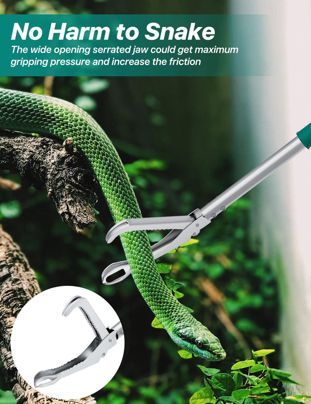 LURMMUE outdoor garden use showing long reach catching snakes safely