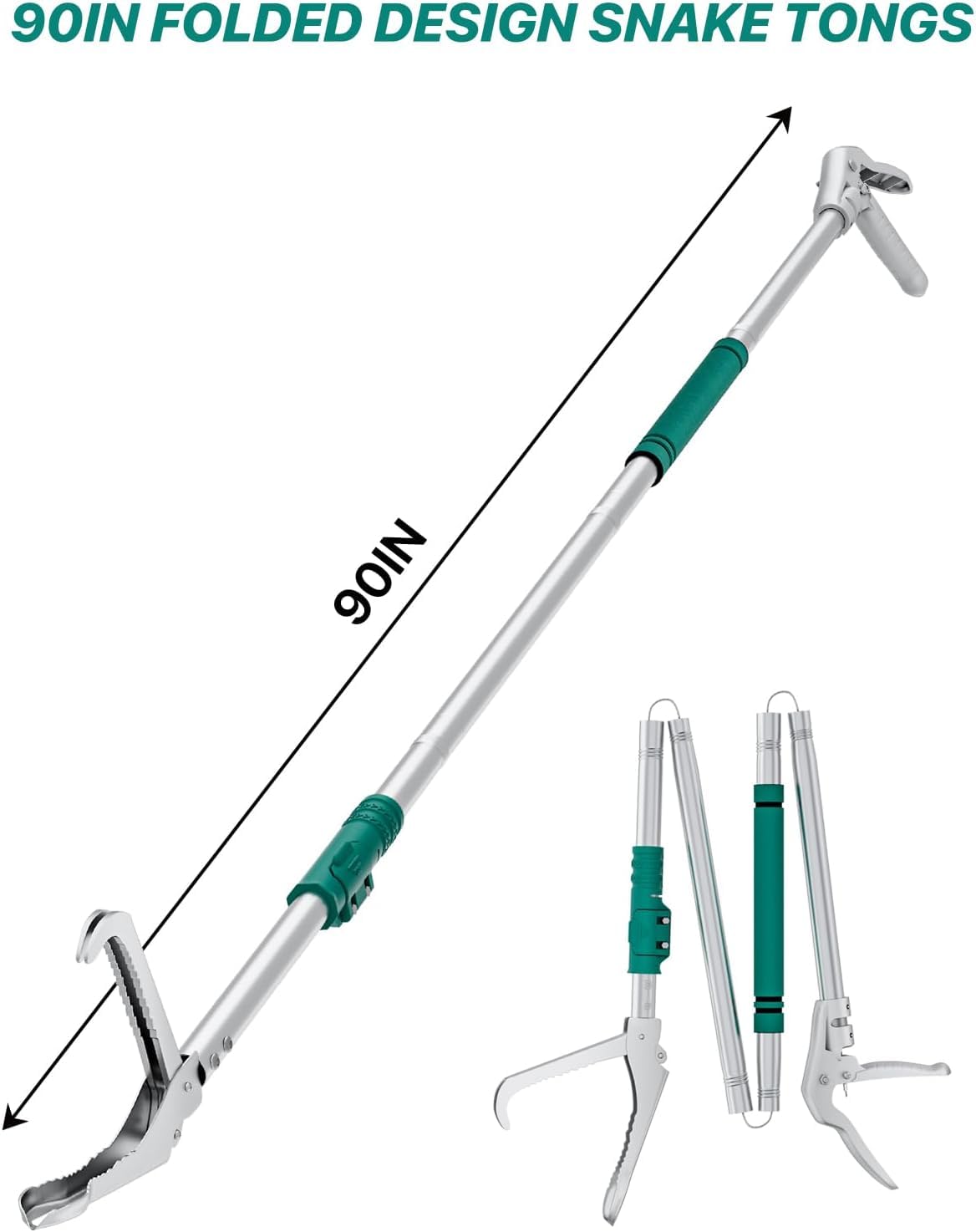 LURMMUE snake grabber with secure locking mechanism for firm grip