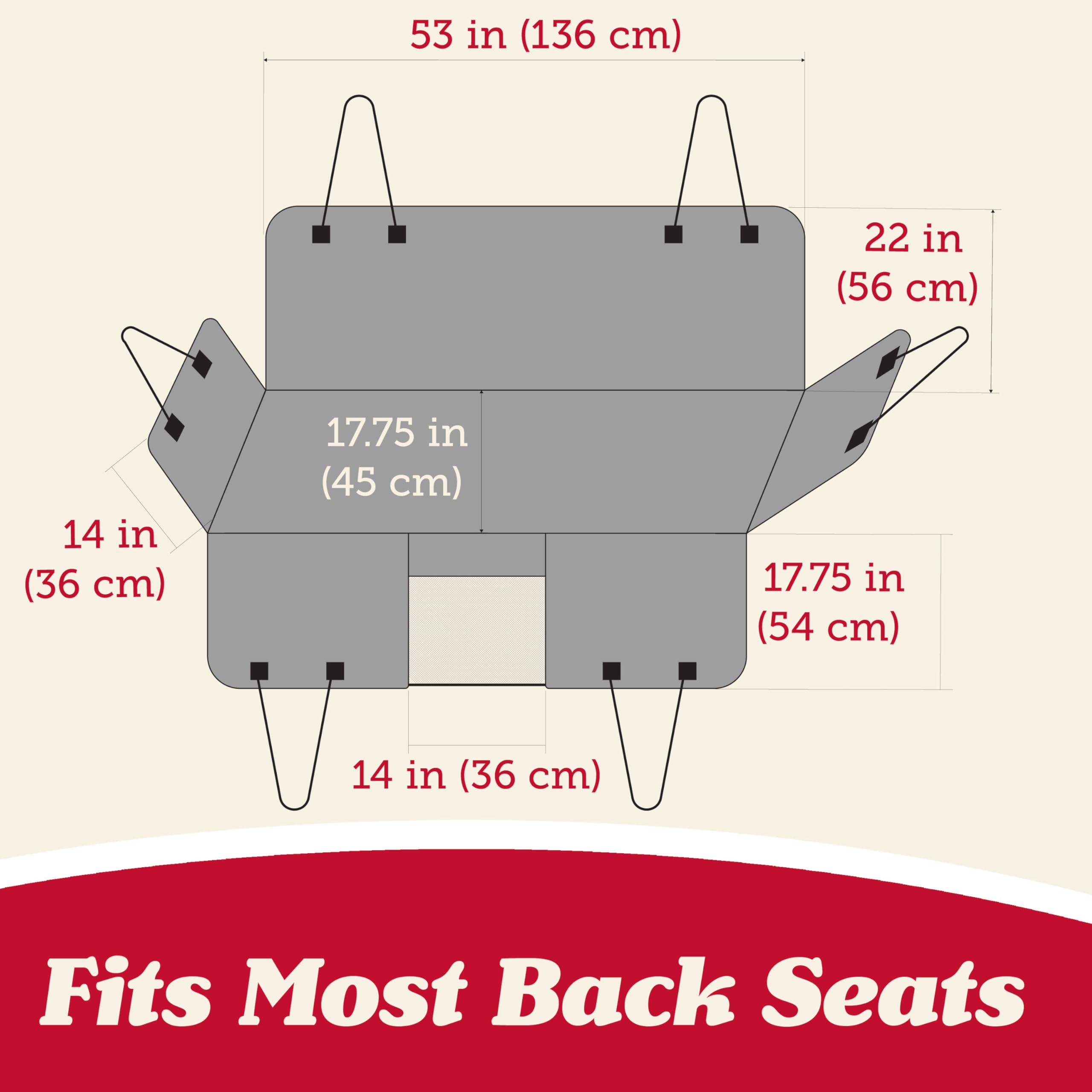 Lusso Gear non-slip backing and anchors prevent shifting during drives