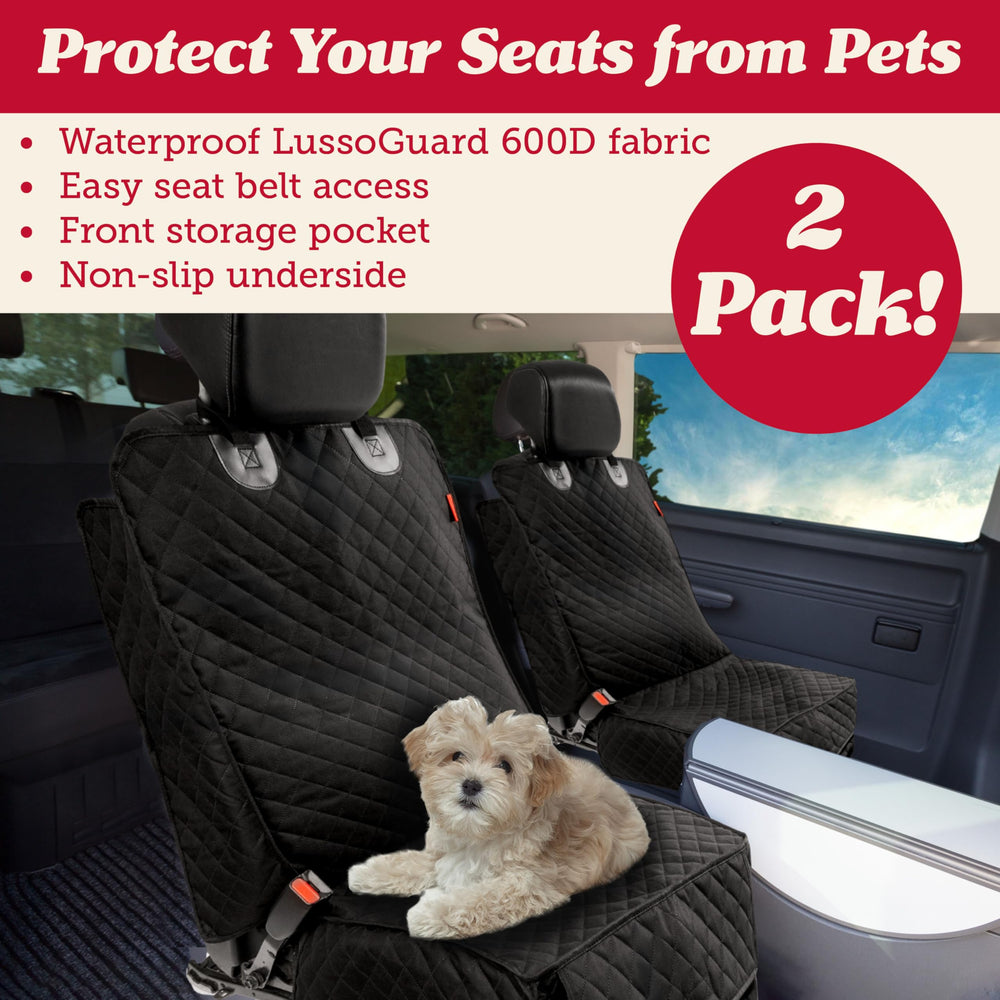 Lusso Gear dog seat cover front-seat installation easy keeps interior clean.