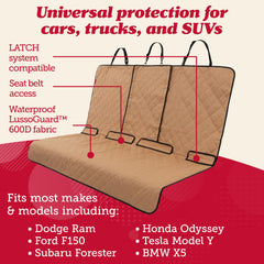 Lusso Gear universal-fit protector for SUV and truck keeps fur and dirt out