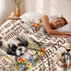 Lussues Nee Shih Tzu Blanket in bedroom decor offers lightweight warmth