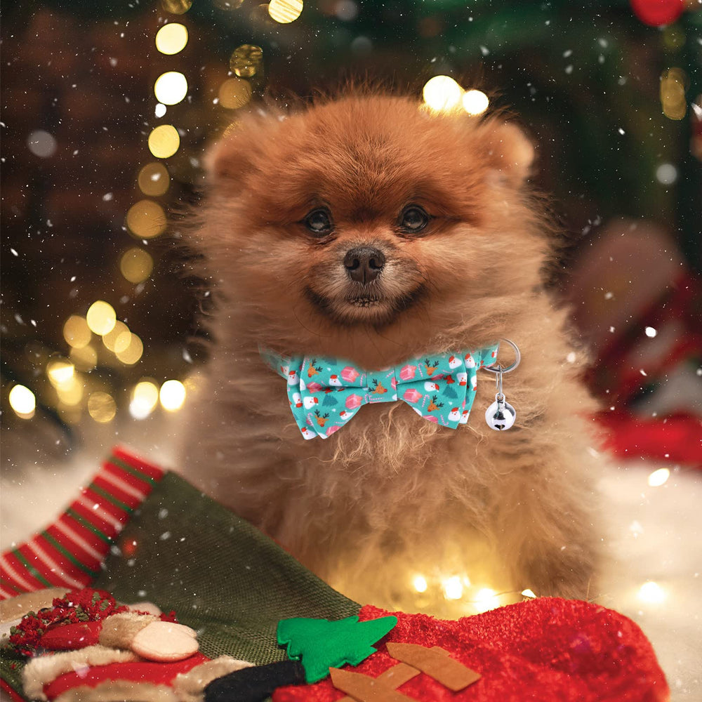 LUTER adjustable strap on Christmas collar spans 8-11 inches
