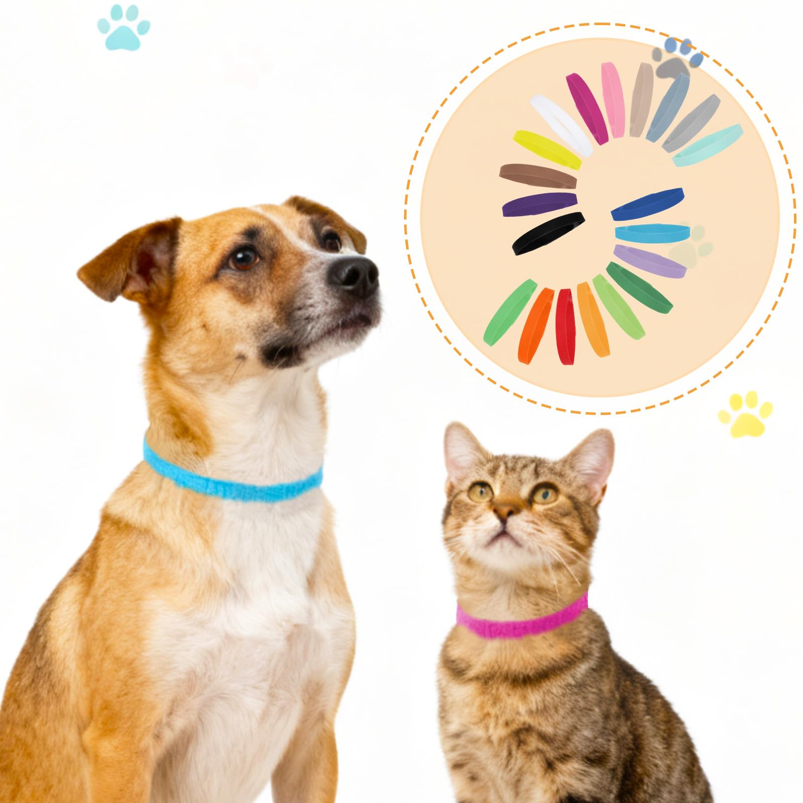 LUTER small-pets usage shows kittens, puppies, rabbits wearing collars.