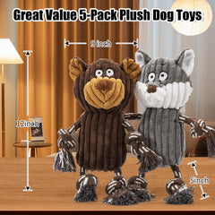 Luudoogs 5-pack fox toy close-up helps soothe teething and boredom.