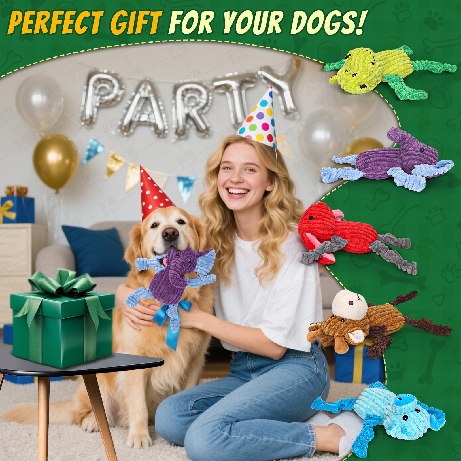 Luudoogs dog-playing with plush squeaky toy demonstrates versatile indoor and outdoor play.