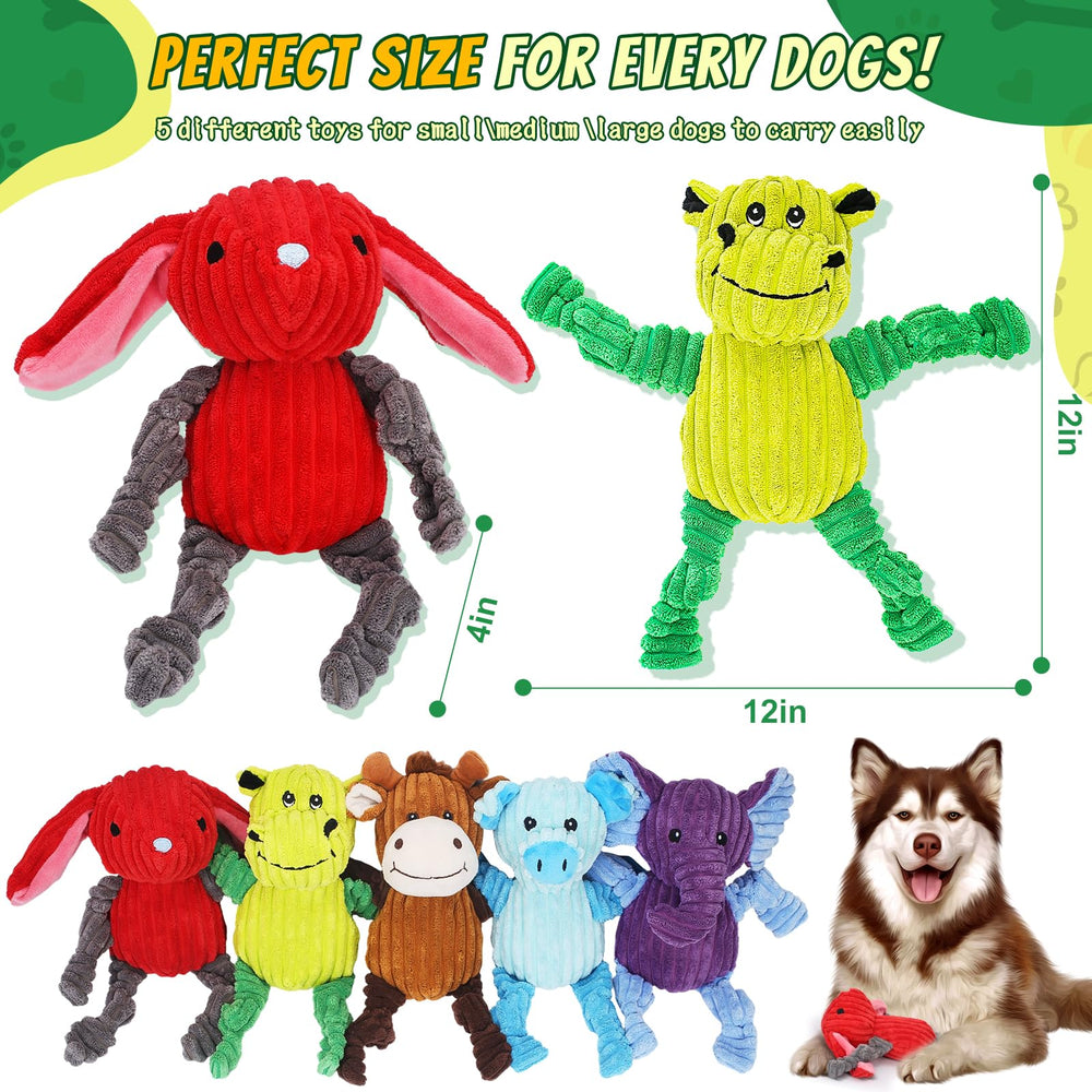 Luudoogs pig plush squeaky toy provides safe bite-friendly enrichment for active dogs.