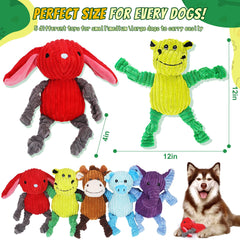 Luudoogs pig plush squeaky toy provides safe bite-friendly enrichment for active dogs.