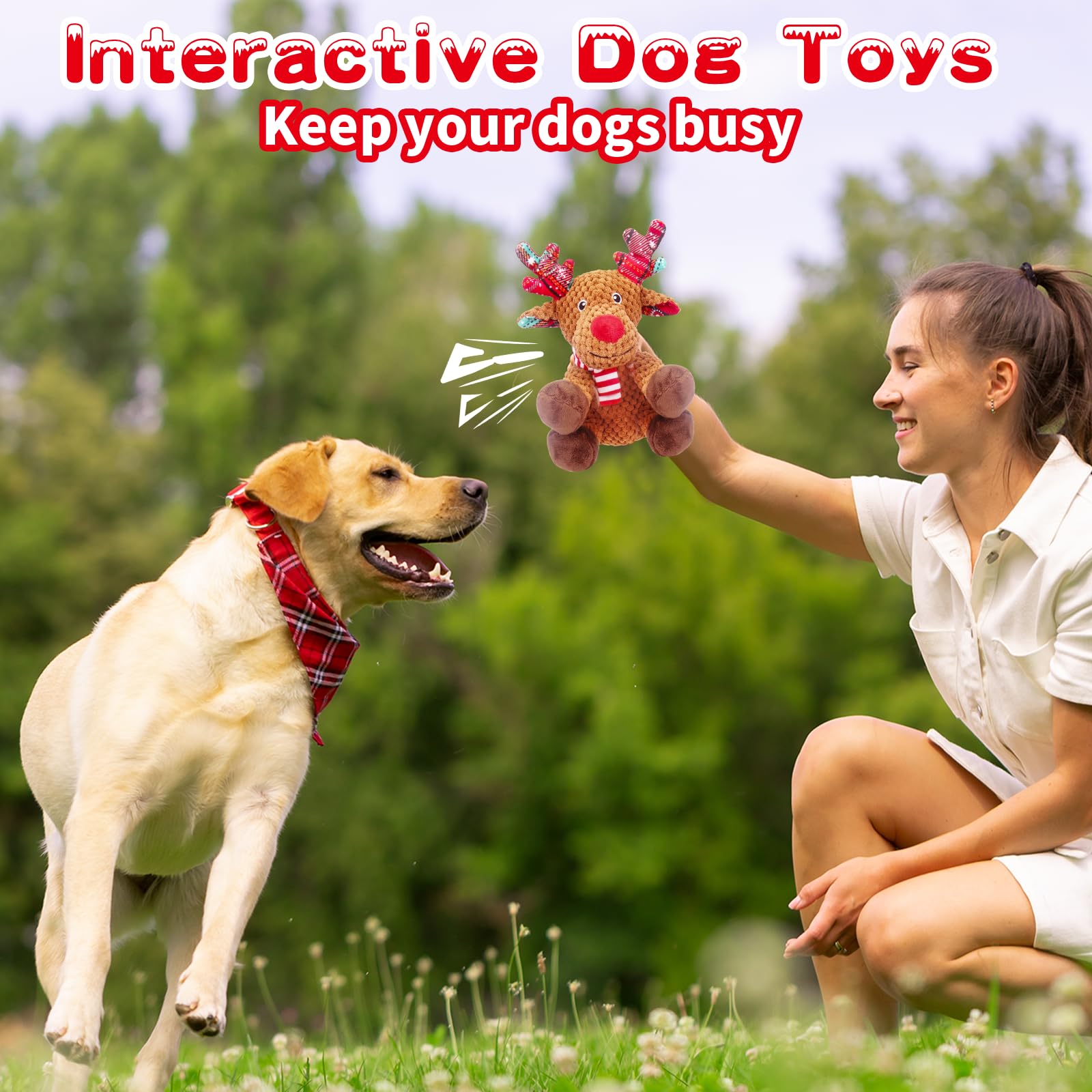 Luudoogs Christmas toy makes a festive gift for puppies.