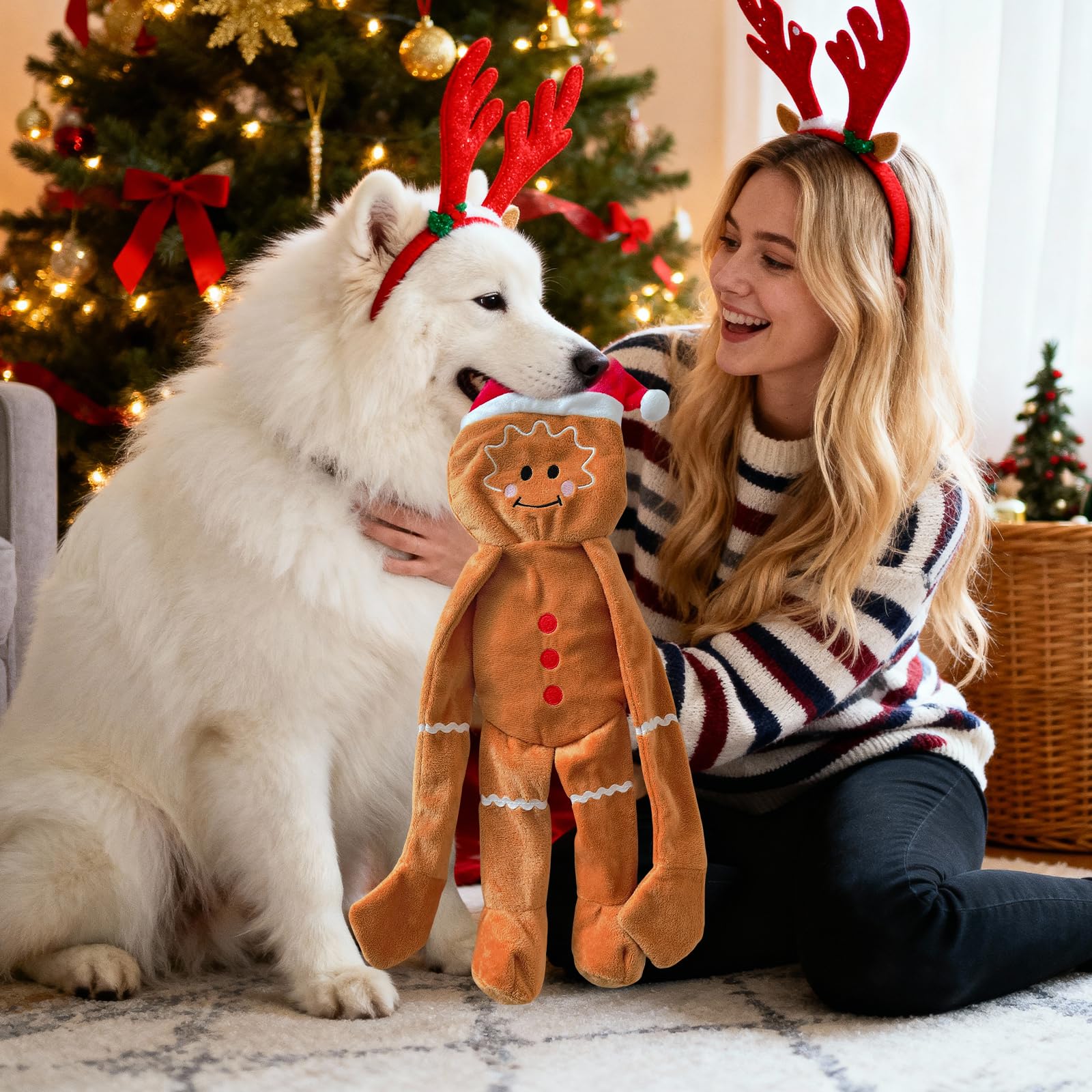 Luudoogs indoor-outdoor interactive dog toy with crinkle paper for variety.