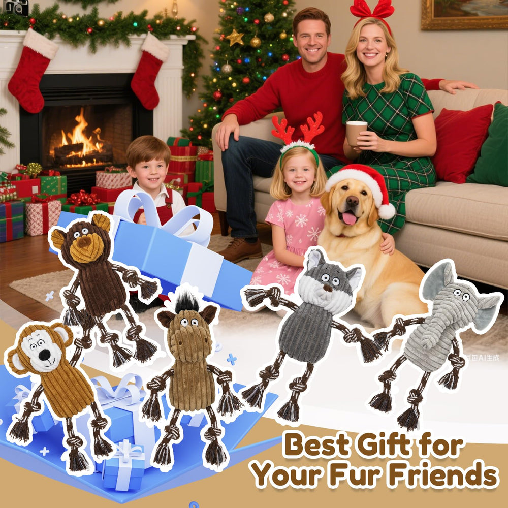 Luudoogs pack-use image showing dog enjoying playtime with toys.