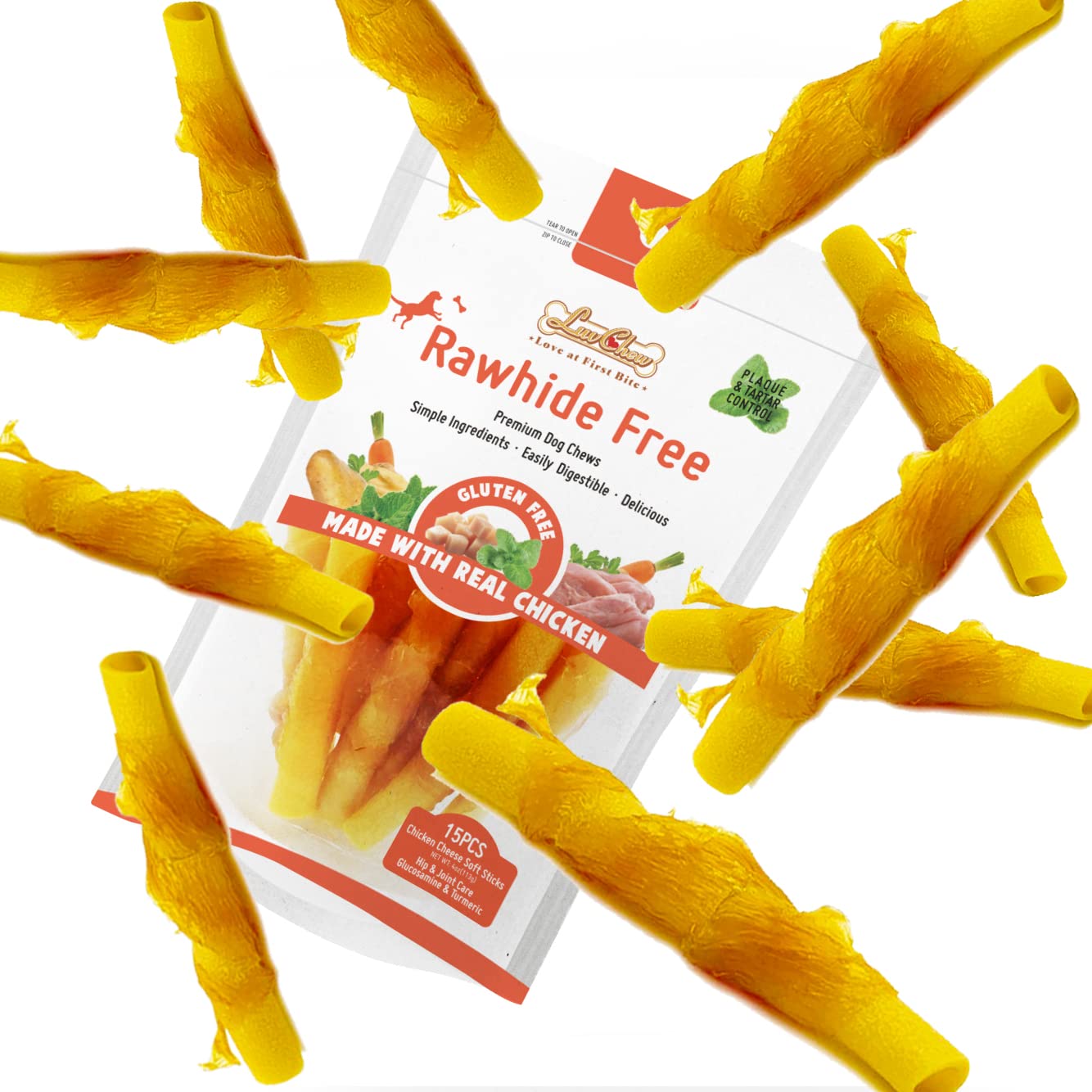 LuvChew 15pcs-pack label shows generous batch for consistent chews