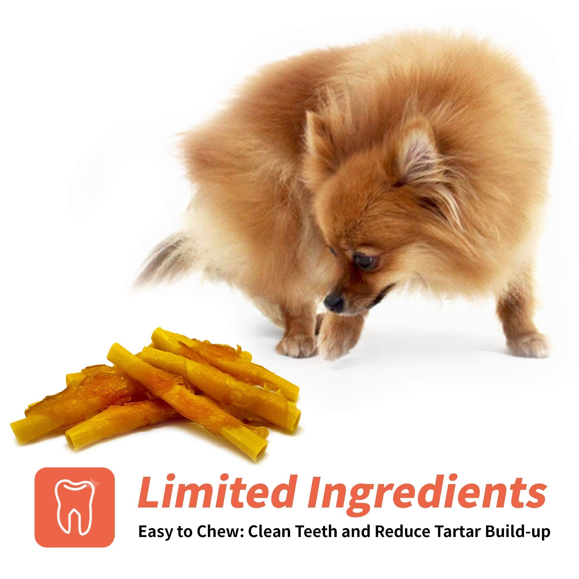 LuvChew soft-chew texture closeup suggests easy-to-chew, gentle snack