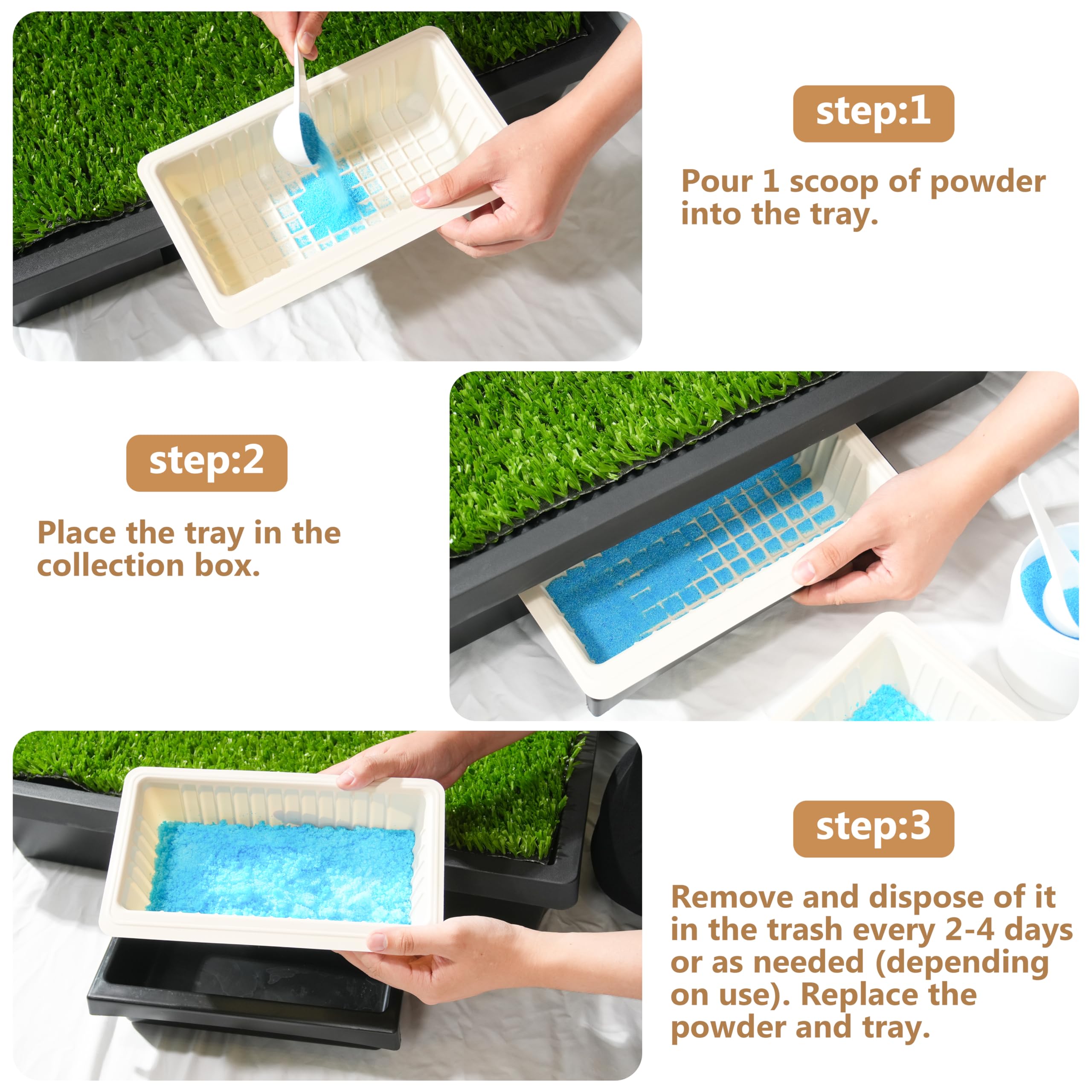 LUVCOSY easy-disposal tray lets you remove and dispose quickly.