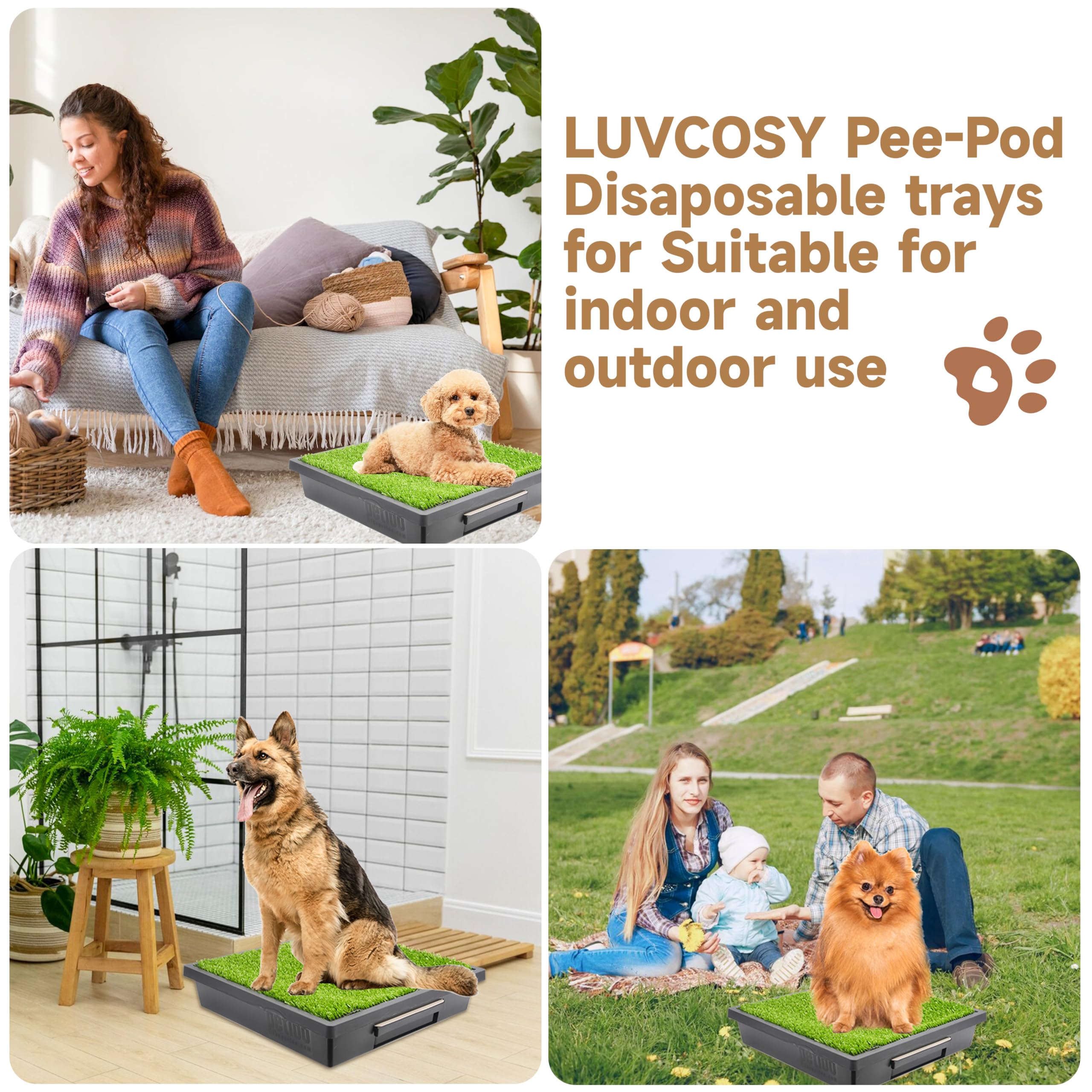LUVCOSY durable tray helps prevent leakage during use.