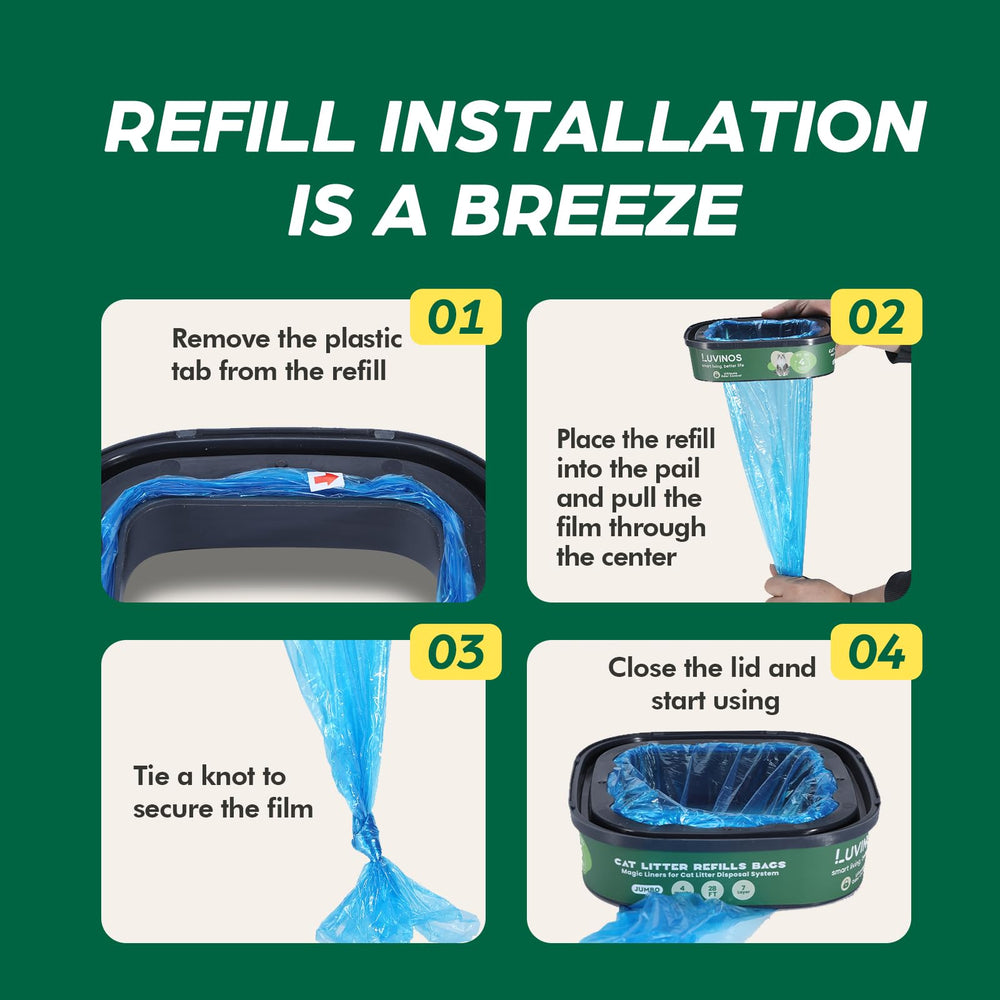 Luvinos compatibility with Litter Genie Standard Plus Style XL Plus models.