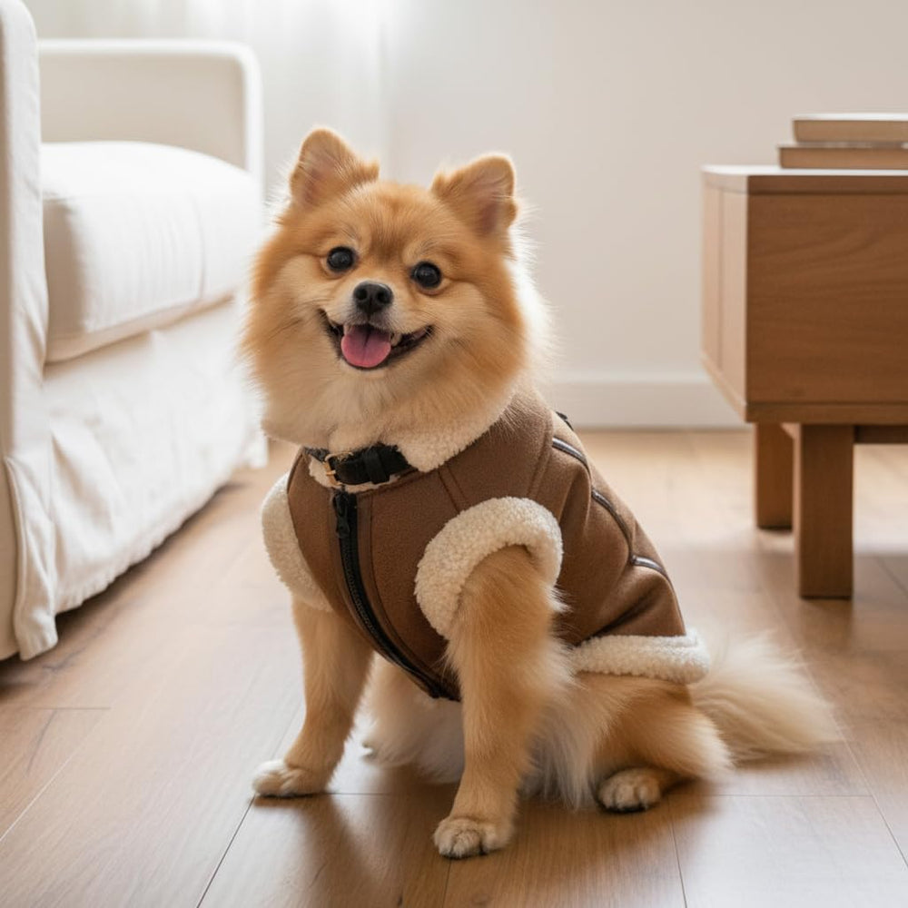 LUVMOJO front zipper makes easy dressing for energetic dogs