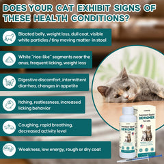 LuxeVib lvermect liquid for cat poured into bowl for simple serving.