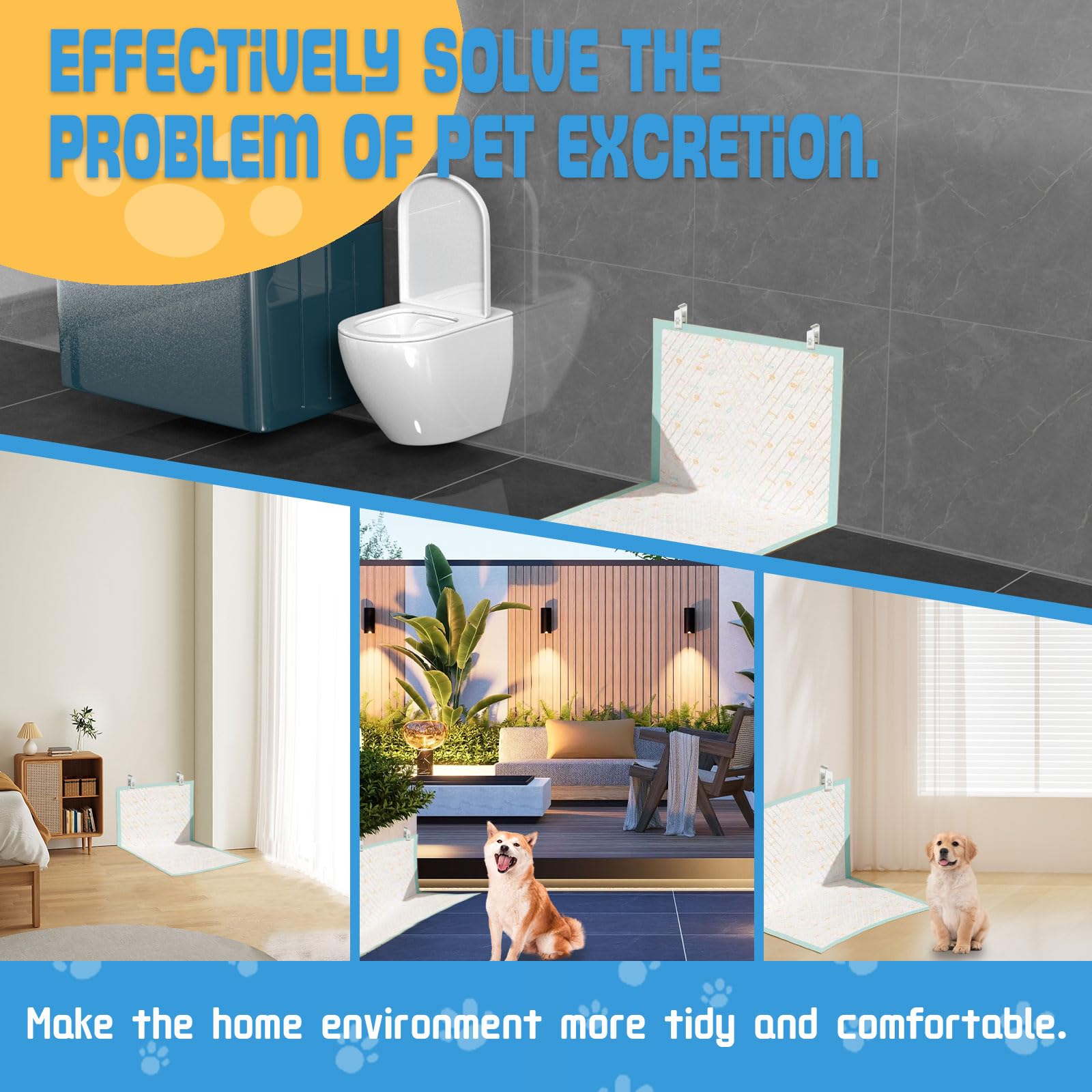 Luxify dog pee pad holder packaging shows a 4-pack and clean white finish.