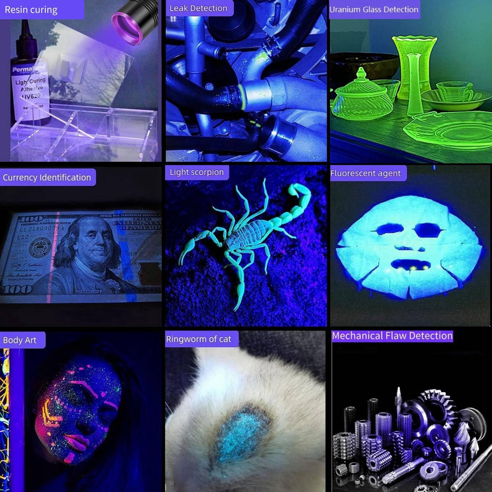 LUXNOVAQ UV flashlight during resin work enabling precise UV activation.